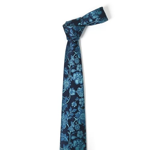 Image of Men's Tie Set with Pocket Square and Cufflinks | 100% microfiber; tie 59 x 3.15 in; square 10 x 10 in; gift box included