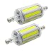 2 Pack, R7S 78mm COB LED Bulbs - Daylight 6000K - 8W / 600LM - Not Dimmable - AC85-265V - J Type Double Ended 70W R7S J78 Halogen Bulb Replacement