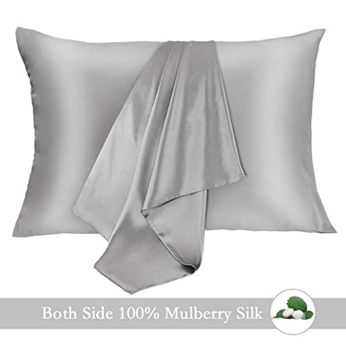 JOGJUE Silk Pillowcase for Hair and Skin 2 Pack 100% Mulberry Silk Bed