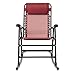 Amazon Basics Outdoor Textilene Zero Gravity Folding Lounge Rocker with Pillow, Red