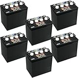 Crown CR-165 8V 165Ah Deep-Cycle Golf Cart Batteries – Full 48V Replacement for Trojan T-875 – GC8 – Fits Club Car, EZGO, Yamaha (Pack of 6)