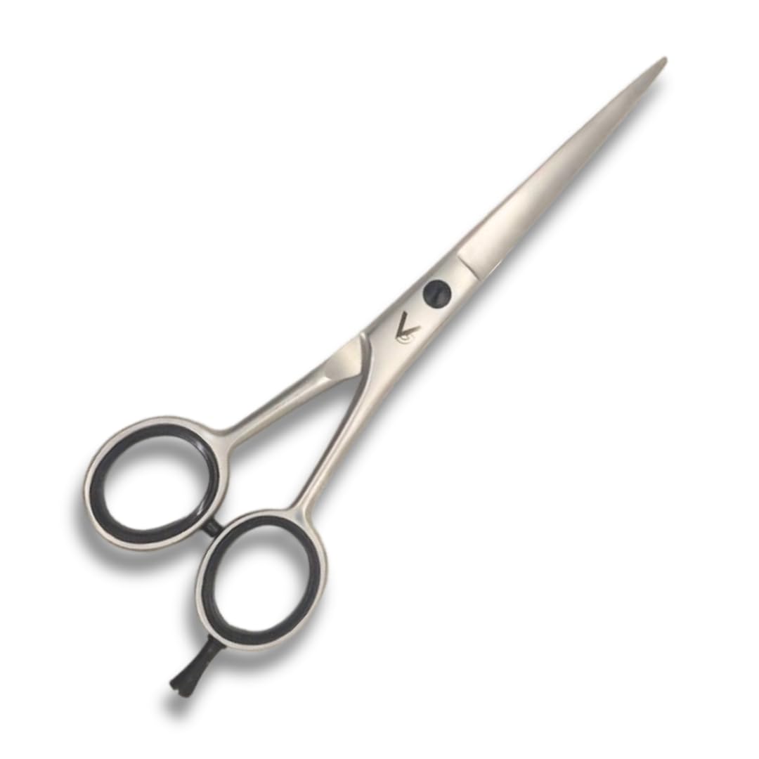 Vida Goods Hair Scissor 6" Professional Hair Cutting Scissors for Salon & Home Use Stainless Steel Barber Shears for Men, Women, Children & Adults (Silver Satin, 6.5 Inches) - Image 4