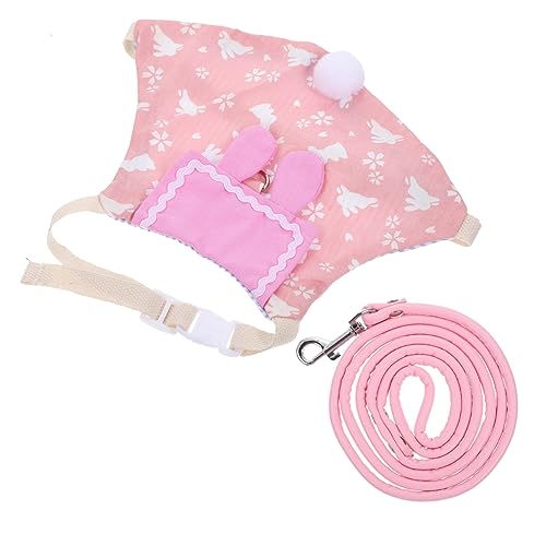 CIYODO 1Set Adorable Rabbit Harness and Leash for Pets Fashionable Bunny Costume Clothes for Special Occasions Comfortable and Stylish Design for Photo Taking and Outdoor