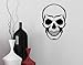 Produktbild Wandtattoo XXL Schädel Totenkopf Skull Skulls Gothic Tür Aufkleber Sticker 5O085, Farbe:Dunkelgrau Matt;Hohe:45cm