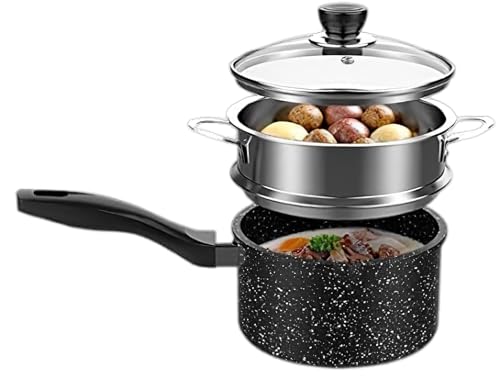 AYAGANES 鍋 片手鍋 手鍋 小鍋 味噌汁 鍋 小さい鍋 揚げ鍋 ih対応 ミルク鍋 調理鍋 料理鍋 ご飯鍋 片手なへ? 鍋 焦げ付き防止パン 煮物 ミルクパン 茹で物 焦げ付きにくく洗いやすい 蓋つき くてお手入れ簡単 組み立てが簡単 有害物質不使