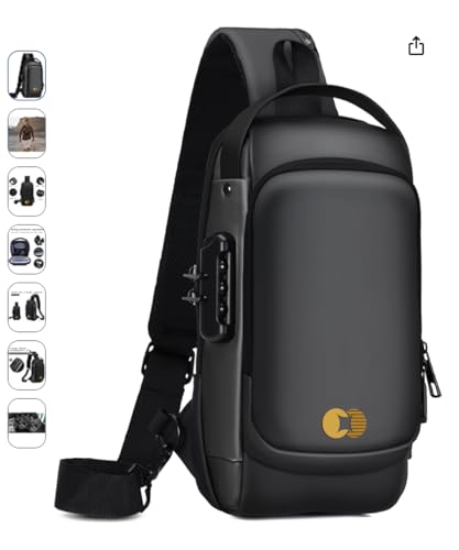 Miniature Travel Bag TSA Approved Flight Approved Hiking Approved Sling Bag For Men And Women3