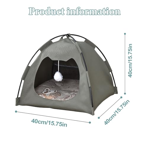 Lit grotte pour chat respirant idéal pour le camping et le jardin - 4