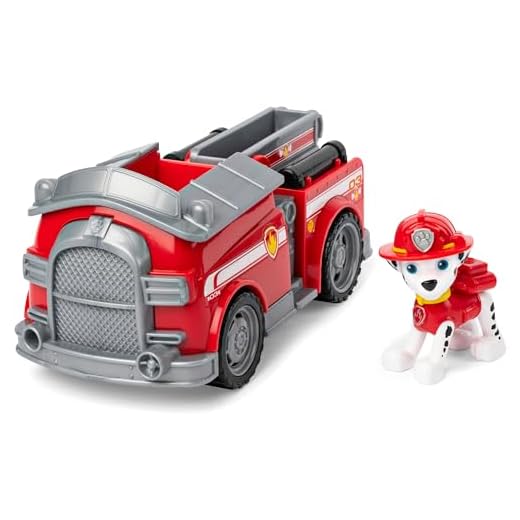 Paw Patrol, Camion dei Pompieri di Marshall, Veicolo e Personaggio Marshall, Giochi Bambini, 3+ anni