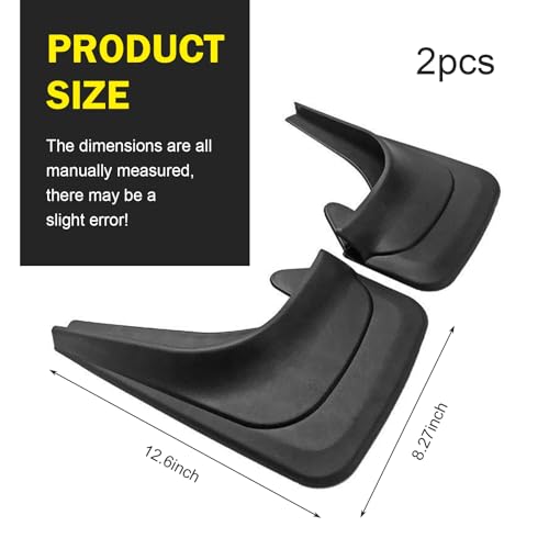 Image of 2 PCS Tire Rear Trim, Fender Modification for Enhanced Protection, Guards Auto Car Accessories, Universal for Most Cars SUVs and Trucks (Black #8.27 x 12.6In)
