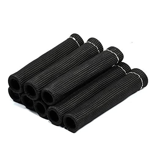 8 peças de fio de vela de ignição de 1200 graus capa protetora de calor compatível com SBC BBC 350 4