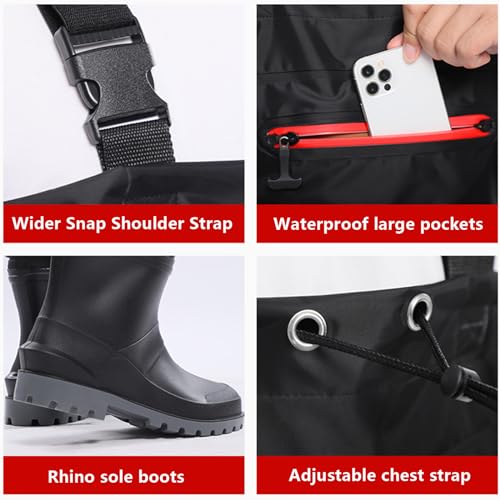 Vadeadores impermeables para pesca con mosca y caza, overol de nailon ligero, diseño duradero resistente al agua para vadear al aire libre