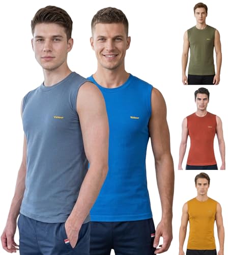 Image of Lux Cozi Men's Cotton Modern Fit Vest (Pack of 5) (Prints May Vary)