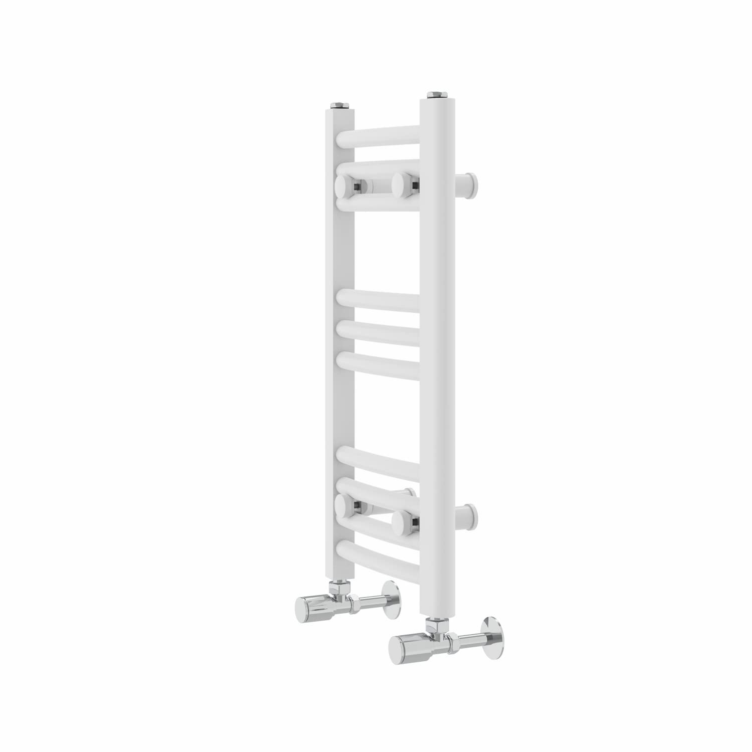Warmehaus Curved Bathroom Heated Towel Rail Radiator 600x300mm White