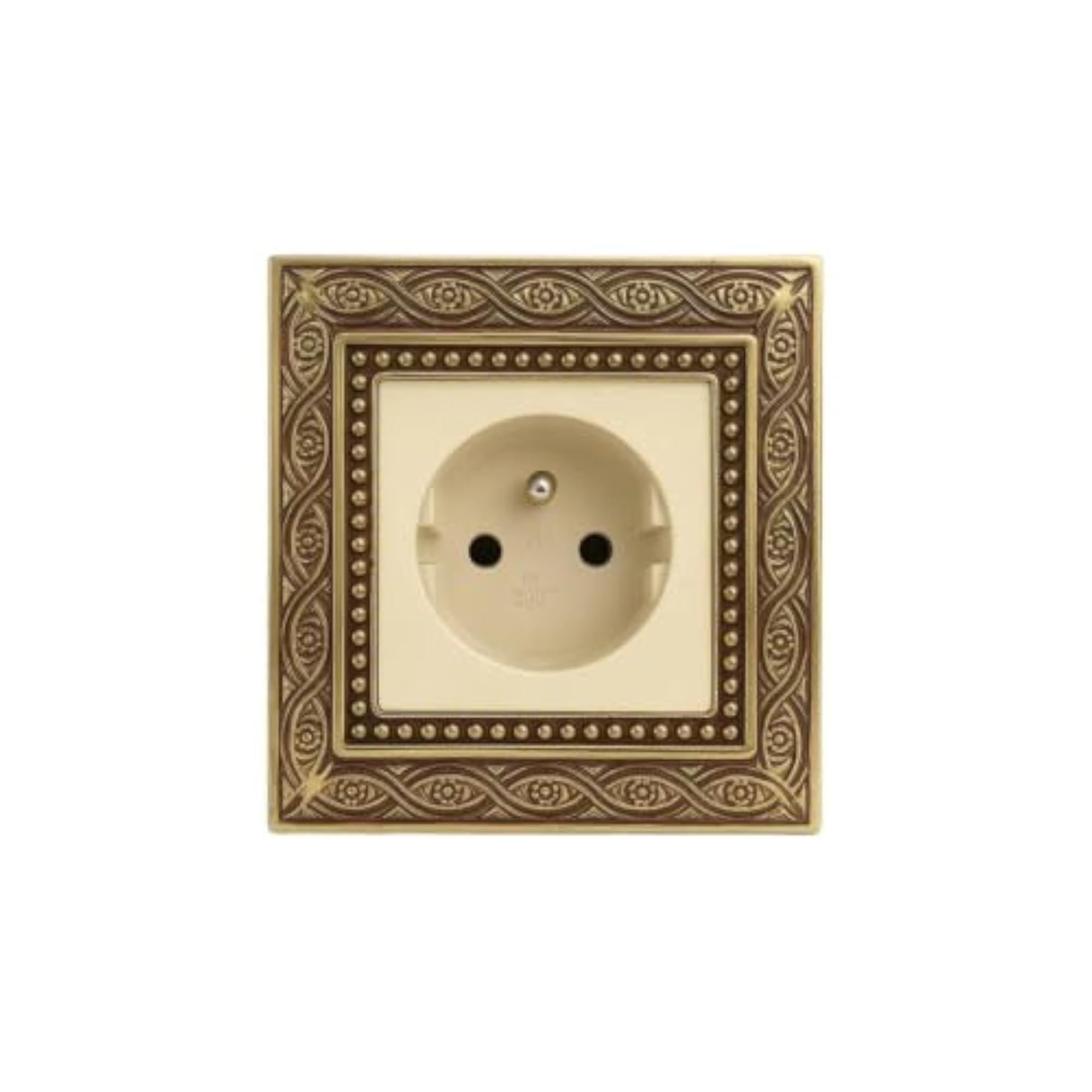 Ornate Brass Switch Cover Vintage-Style Electrical Faceplate