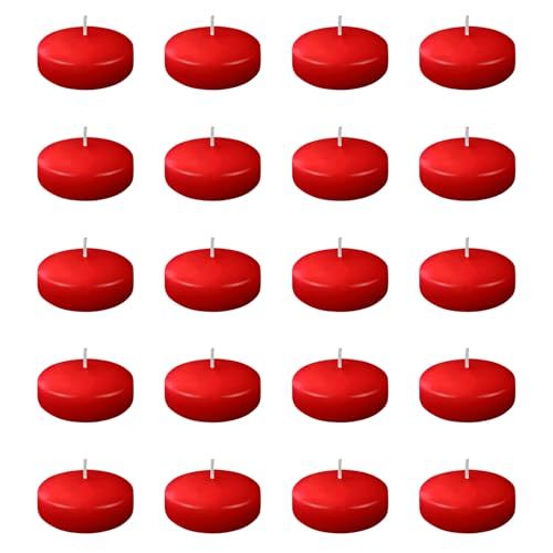 Bougies flottantes LED de 3,8 cm pour centre de table de mariage | Lot de 20