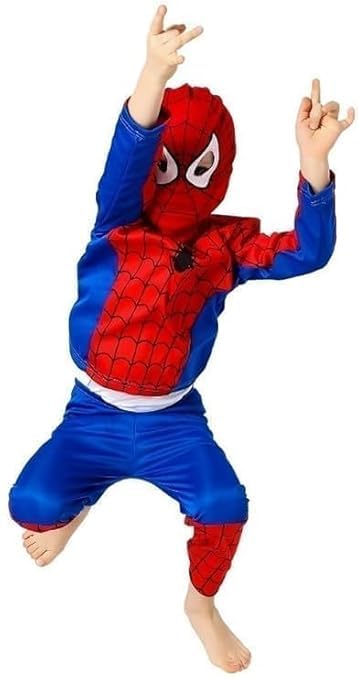 Image of Super Hero Costume For Kids, Superhero Cosplay Costume For Boys, Suit for Kids Red & Blue