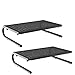 Price comparison product image PUTORSEN® Monitor Stand Riser with Vented Metal for Computer, Laptop, Desk, Printer with 14.5 Platform 4 Inch Height (2 Pack)