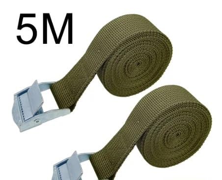 Cinghie A Cricchetto Cinghie di fissaggio a cricchetto con fune tensione for auto da 5 m, cinghia ancoraggio for bagagli e carichi(10PCS)
