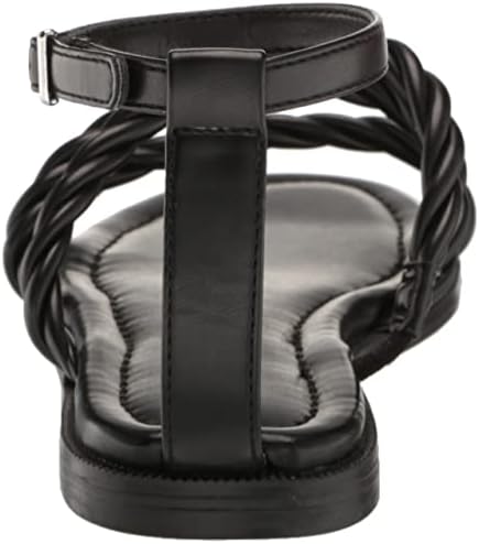 Nine West Women's IPSTER Flat Sandal, Black 001, 8 | Image 2