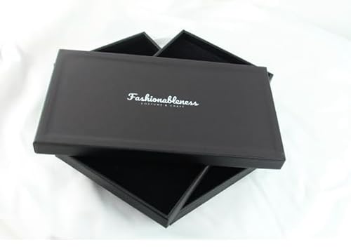 Fashionableness FASHTRAY-BLK-2PC-V1 Stackable Jewelry Tray Black thumb #7