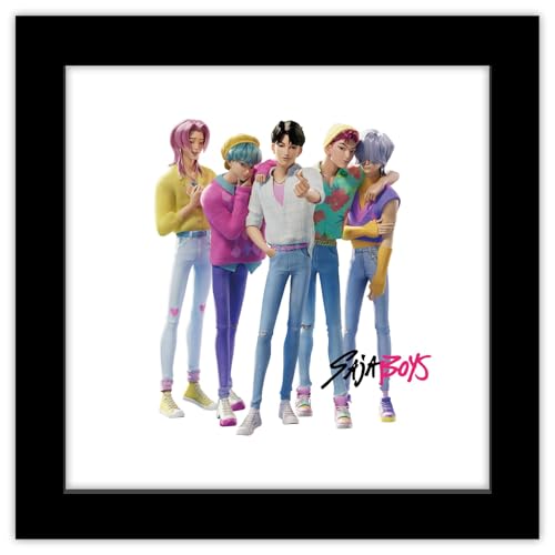 Gallery Pops Netflix KPop Demon Hunters (2025) - Saja Boys Wall Art Gallery Pops Wall Art, Black Framed Version