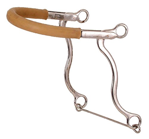 Tough 1 Kelly Silver Star Hackamore With Rubber Tubing, Pony Size, Stainless Steel #TOP7