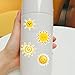 Sunshine Stickers Pack - 50 Cute Cartoon Suns for Kids, Water Bottles, Laptops, Scrapbooks & Parties (Waterproof)
