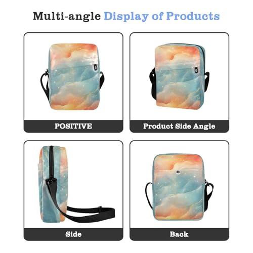 messenger bag cute men's shoulder bag Woman Handbag Shoulder Strap Adjustable Strap for Outdoor Daily Outdoor Daily- Peach Turquoise Red4