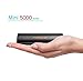 Power Bank 5000mAh Candy bar-Sized Ultra Compact Portable Charger (External Battery) with High-Speed Charging (Black)