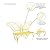 Plow & Hearth Weatherproof Butterfly Outdoor Bench | Holds Up to 300 lbs | Garden Patio Porch Park Deck | Metal | Yellow
