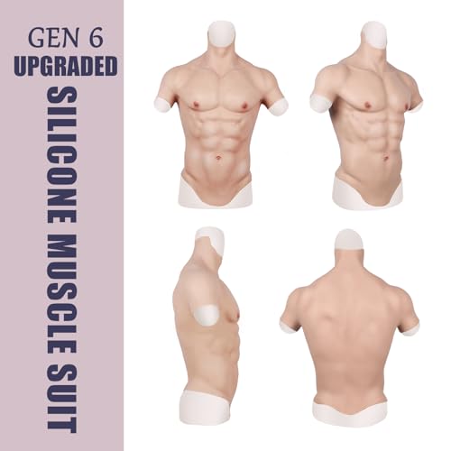 Fato de silicone para músculos Fato de silicone realista para músculos CUAIBB Fato de silicone para