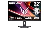 LG Ultragear™ 32G600A - 32-inch 180Hz QHD Curved Gaming Monitor | AMD FreeSync™ Premium | Height Adjustable