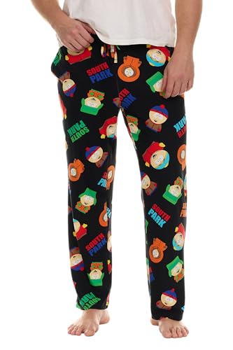 Mens Pajama Pants - South Park Cartman Kenny Kyle Soft PJ Pants Unisex Sleepwear for Women and Men (Sizes: S-XL)