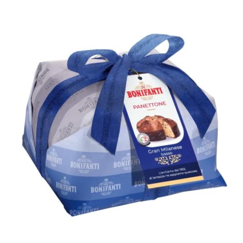 Bonifanti Italian Panettone Classico | Traditional Italian Christmas Cake 1.65lb (750 gr) - Pack of 2