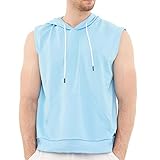 【Diseño único】La sudadera con capucha deportiva está equipada con un espacioso bolsillo canguro en la parte delantera, en el que se pueden guardar artículos pequeños. La capucha tiene un cordón para que puedas ajustar libremente la apertura de la capucha.