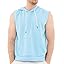 Sleeveless Hoodie Skyblue