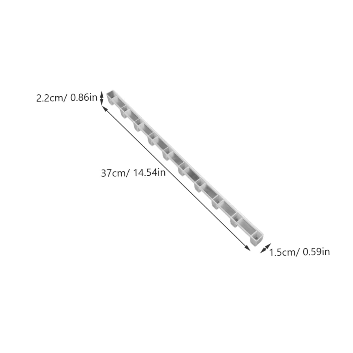 Distanziatore Per Alveare A 9 Telai – Plastica Resistente Arancione, 41x9,6 Cm, Con Manico