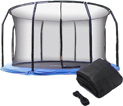 Red de seguridad para trampolín ELzEy contra caídas, recambio de valla de 3,66 m para exterior