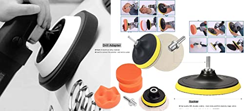 Image of DIY Crafts 3x, 7 inchinch Backer Pad, High RPM Backer Pad Only For UR Kit Car Buffers Polishers Polishing Wheel Foam Ball Buffing Sponge Ball Wheels Hub Care Metal Plastic Ceramic (3x, 7 inchinch Backer Pad)
