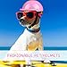 GUGELIVES Pet Dog Helmet Doggie Hardhat for Pets Chihuahua Motorcycles Bike Outdoor Protect Head Sunproof Rainproof Small Medium Large Puppy Helmets Supplies(S, Pink)