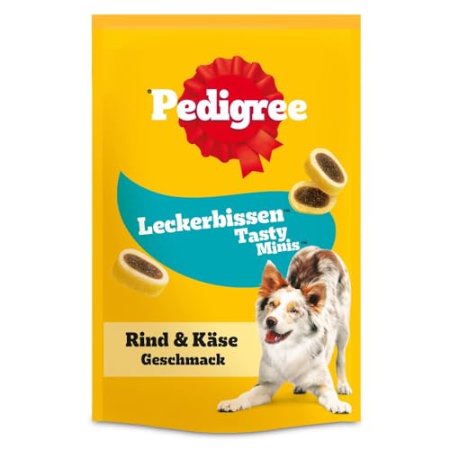 Produktbild von Pedigree Hunde Snack Leckerbissen Tasty Minis mit Rind & Käse - 6 x 140 g