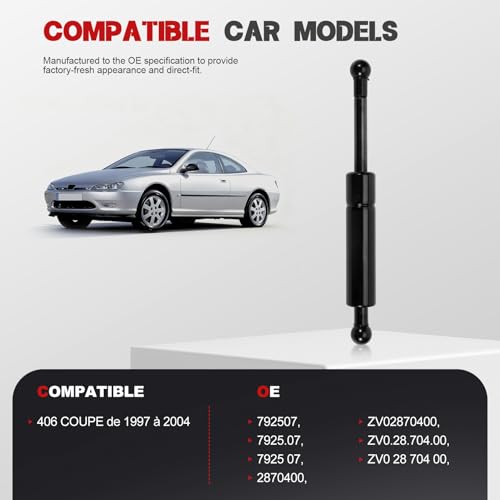 Supports de levage de capot pour vos entretiens de 406 Coupé - 2