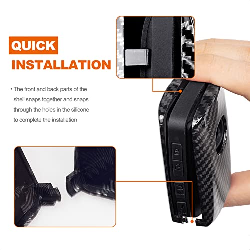 Coque de clé Mazda carbone noir protège efficacement vos boutons des chutes