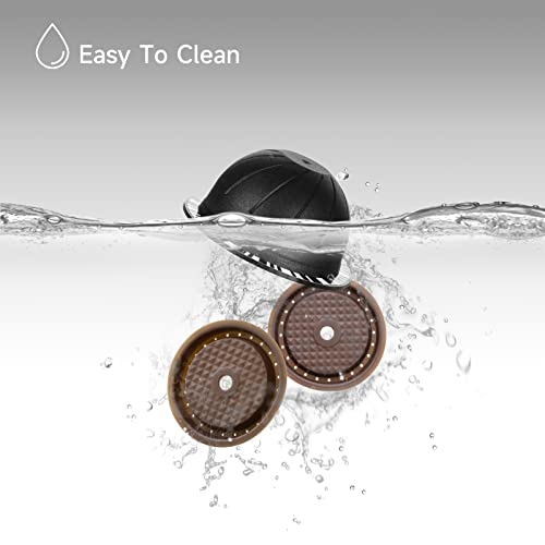 Reusable Coffee Capsule Lids With 150Ml/230Ml Refillable Vertuo Coffee Pods Compatible For Nes-Presso Vertuo-Line Vertuo Coffee Machine Capsules Cap With Coffee Scoop And Brush #TOP2