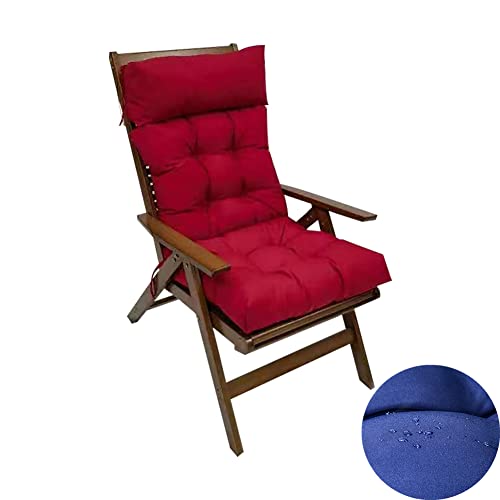 Gppsungd Adirondack Chair Cushion Rocking Chair Cushions High Back Seat Cushion Thickened Patio Chair Pad For Indoor And Outdoor (Wine) #TOP4