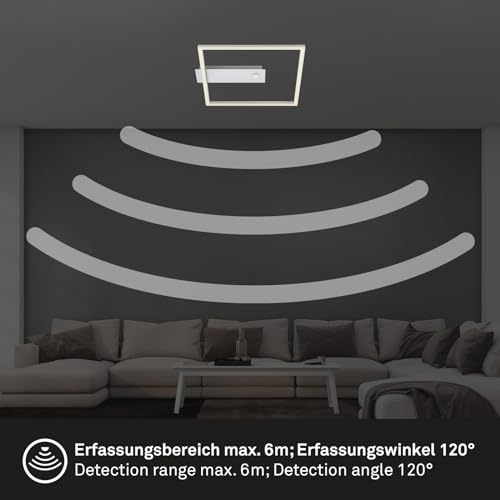 Briloner Plafoniera Led A Sensore Nici Quadrato Alu - 6