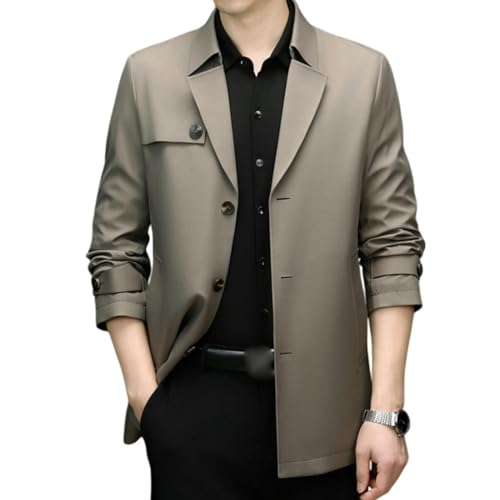 Gabardina para hombre ideal para estilo negocios casual de primavera