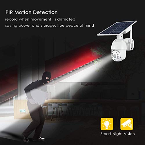 Caméra de surveillance extérieure Wifi 1080p HD IP étanche avec alarme vocale intelligente - 7
