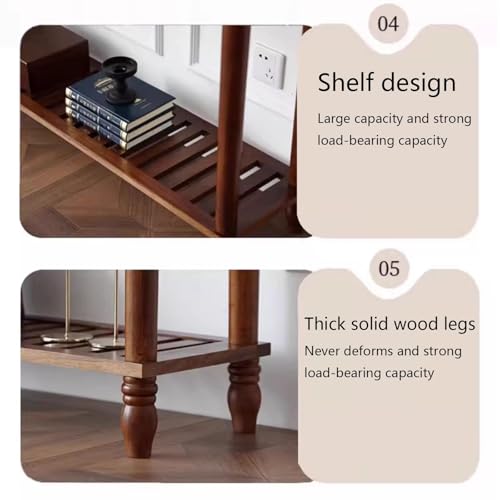 Mesa de sofá de madera con cajones para decorar un recibidor o pasillo moderno 6