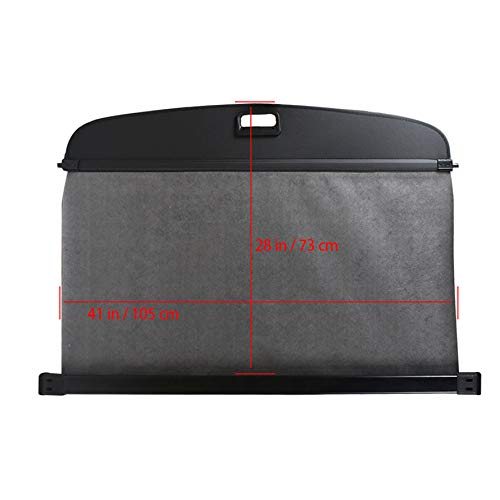 Image of munirater Rear Black Cargo Trunk Luggage Retractable Shade Cover Replacement for P-r-iu-s 2016-2020